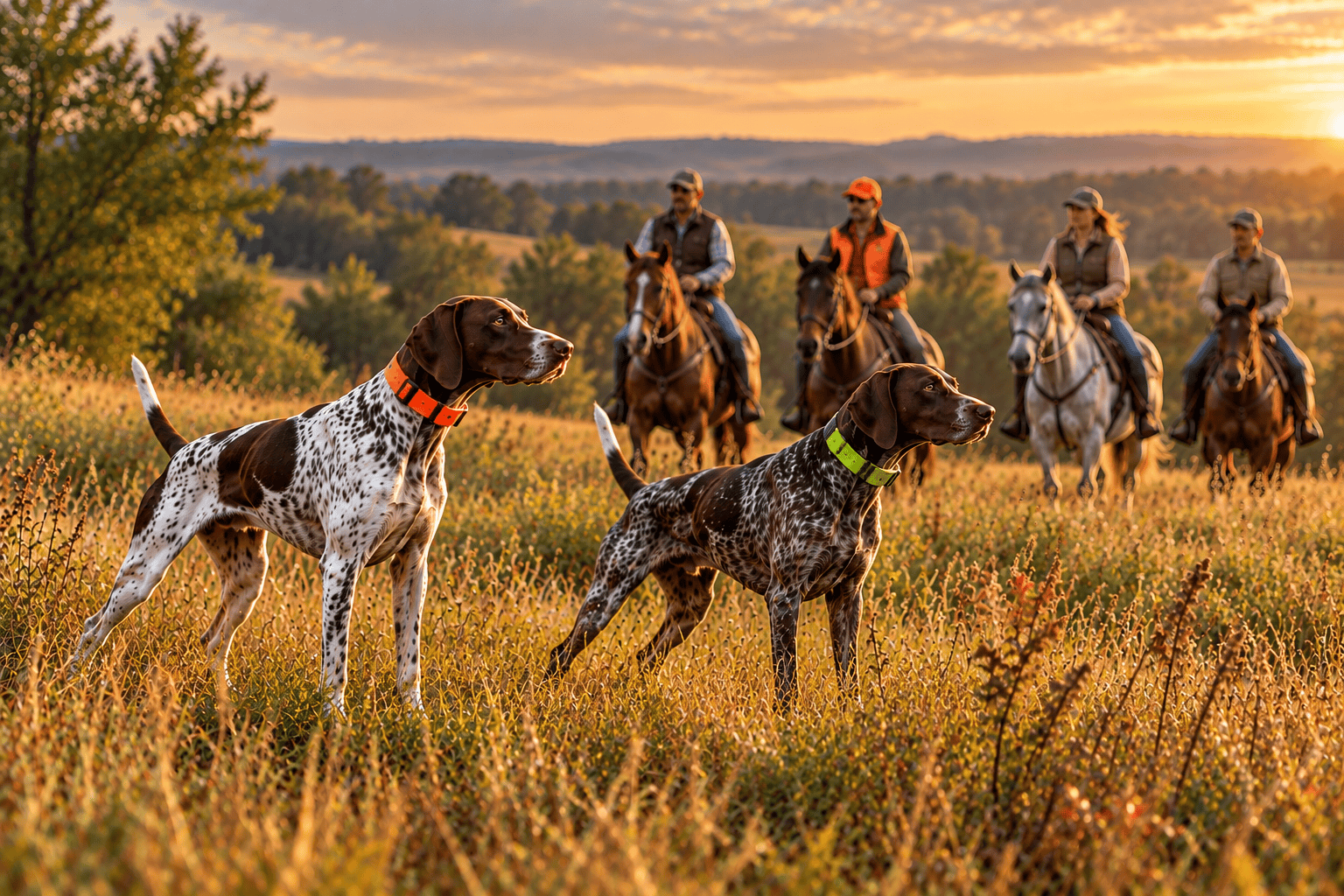 Sunset Pointers and Riders
